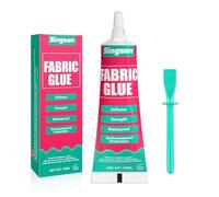 70ml Colla Tessuto -Adesivo per Tessuti Trasparente Lavabile e Impermeabile per Cotone, Flanella, Denim, Poliestere e Riparazione di Bambole, 24 Hours Dry and Waterproof (70ml)