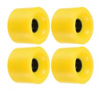 70mm 78A long board Ruota Morbide,4pz Cruiser Ruote Street Ruote,Giallo
