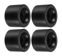 70mm 78A long board Ruota Morbide,4pz Cruiser Ruote Street Ruote,Nero