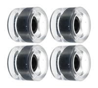 70mm 78A long board Ruota Morbide,4pz Cruiser Ruote,Trasparente Black