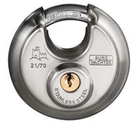 70mm, Acciaio Inox Chiuso Temprato Lucchetto Disco Lucchetto - 21 70 SB