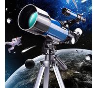 70mm Aperture 400mm AZ Mount Astronomy Telescope,Refractor Telescope For Kids Adults And Beginners,Portable Travel Telescope, With Carry Bag And Tripod WOWCSXWC