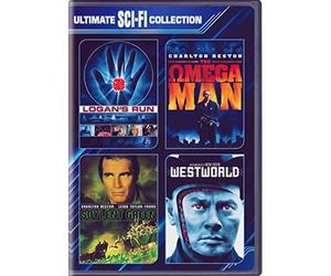 70s 4-Film Sci-Fi Collection Logan's Run/Omega Man/Soylent Green/Westworld (DVD)