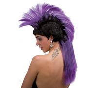 70s Rocker Punk Colorato Mohawk Parrucca Vestito Halloween Costume Pistole 80s
