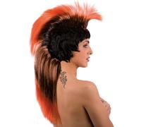 70s Rocker Punk Colorato Mohawk Parrucca Vestito Halloween Costume Pistole 80s