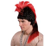 70s Rocker Punk Colorato Mohawk Parrucca Vestito Halloween Costume Pistole 80s
