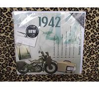 70th Birthday Present - 1942 Chart Hits CD and 1942 Greeting Card