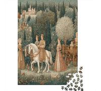 70x50cm/1000pcs Puzzle Impossibili 15th-century Style, Aristocracy And Social Life Decorazione Per La Casa. Rilassamento E Intelligence Per Adulti