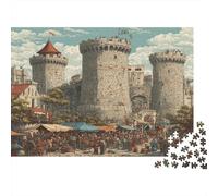 70x50cm/1000pcs Puzzle Impossibili Cavalieri, stile dei personaggi medievali Decorazione Per La Casa. Rilassamento E Intelligence Per Adulti