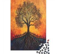 70x50cm/1000pcs Puzzle Impossibili Le radici rappresentano il lavoro di squadra Albero Decorazione Per La Casa. Rilassamento E Intelligence Per Adulti