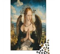 70x50cm/1000pcs Puzzle Impossibili Ritratto Angelo Decorazione Per La Casa. Rilassamento E Intelligence Per Adulti