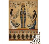 70x50cm/1000pcs Puzzle Impossibili Scena di tempio geroglifico Arte dell'antico Egitto Decorazione Per La Casa. Rilassamento E Intelligence Per Adulti
