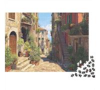 70x50cm/1000pcs Puzzle Impossibili Strade ed edifici di una città italiana Decorazione Per La Casa. Rilassamento E Intelligence Per Adulti