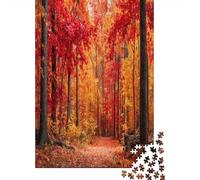 70x50cm/1000pcs Puzzle Impossibili Vivace scena autunnale nella foresta Decorazione Per La Casa. Rilassamento E Intelligence Per Adulti