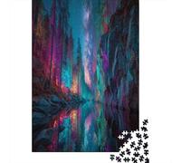 70x50cm/1000pcsLe luci al neon del canyon brillano, la luminosa Via Lattea Jigsaw, Puzzle Fai Da Te Per Adulti E Folla Dai 14 Anni in Su