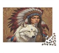 70x50cm/1000pcsPuzzle, Puzzle Per Adolescenti Adulti Donna nativa americana