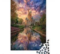 70x50cm/1000pcsPuzzle, Puzzle Per Adolescenti Adulti Il castello riflesso Nel meraviglioso mare dei sette colori