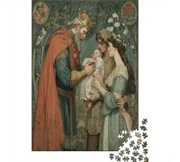 70x50cm/1000pcsPuzzle, Puzzle Per Adolescenti Adulti Il re diede il bambino a una coppia povera