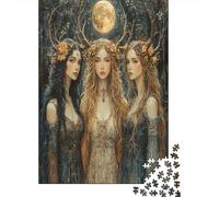 70x50cm/1000pcsPuzzle, Puzzle Per Adolescenti Adulti Tre dee della luna