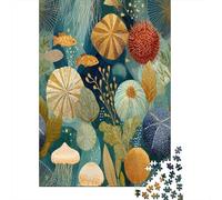 70x50cm/1000pcsWatercolor Illustration of Sea Urchin And Medusa Jigsaw, Puzzle Fai Da Te Per Adulti E Folla Dai 14 Anni in Su