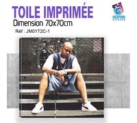 70x70cm - Tessuto Stampa Quadro Poster - Jesse Malik Furious 5 - JM01T2C-1