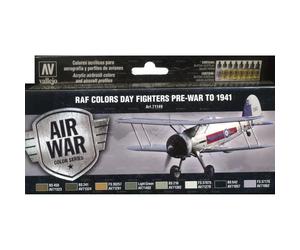 71.149 Set Vallejo Model Air: RAF Colors Day Fighters Pre: War to 1941