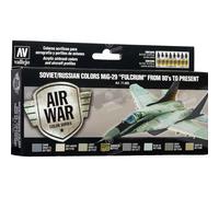 71.605 Vallejo Model Air Set: Soviet/Russian Colors MiG-29 Fulcrum from 80s to P