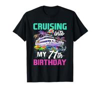 71 Anni Regalo Uomo Cruising Into My 71° Compleanno Crociera Maglietta
