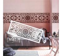 71 cm Bordo Damascato Barocco Rococò Modelli per Stencil da Dipingere Sul Muro Riutilizzabili per Dipingere le Pareti Modello Grande per Intonaco Artigianato Decorare S453