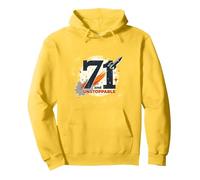 71 e Unstoppable Birthday Gift - Retro Space Theme Felpa con Cappuccio, Unisex per Adulti, Limone, M
