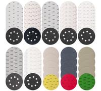 71 Pezzi 125 mm Dischi Abrasivi Rotondi 8 Fori per Levigatrice Orbitale Grana 60/150/240/400/800/1000/1500/2000/3000/5000 Carta Vetrata Abrasiva per Levigatura, Lucidatura, Legno, Vetro, Metallo