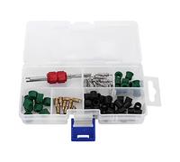 71 Pz Aria condizionata Valvola A/C Repair Tool 10Pcs Value Cores + 50Pcs Guarnizioni tubo flessibile + 10Pcs Valori