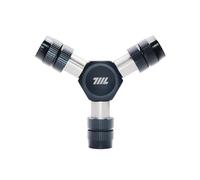 711L EDC - Cacciavite a Y a 3 vie, 1/4 di pollice, chiave esagonale a Y, chiave a brugola, manico esagonale, strumento compatto per scooter per bicicletta (nero)