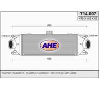 714.007 AHE Intercooler per IVECO