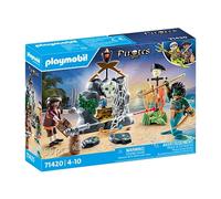 Playmobil 71420 nascondiglio del tesoro pirata per bambini dai 4 anni