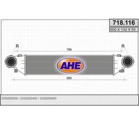 718.116 AHE Intercooler per MERCEDES-BENZ
