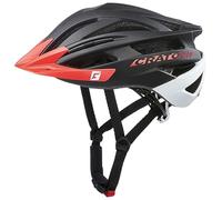 718184VAR - Casco bicicletta ciclismo AGRAVIC MTB COLORE NEGRO/ROJO TAGLIA 58-62