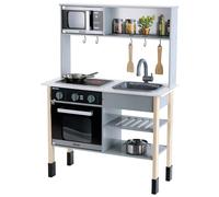 7199 Cucina Miele Cucina in legno bianca incl piano di cottura con suono e luce