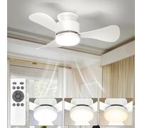 71cm Ventilatore da Soffitto con Luce Silenzioso Piccolo Lampadario Ventilatore