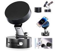 71Nmly Magnetic Phone Holder,Vacuum Magnetic Suction Phone Holder,Supporto Per Telefono Da Auto A Ventosa A Vuoto,Porta Cellulare Auto,Vuoto Ventosa Magnetica Pieghevole Girevole Stand Rotazione