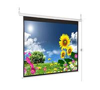 72 "16:9 Grigio Opaco Tessuto In Fibra di Vetro Elettrico Motorizzato Schermo Del Proiettore Home Cinema Business School Bar