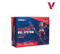 72.183 Vallejo Color BSL System Paint Set (48x18ml + 3 Brushes + 1 Miniature) -