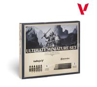 72.206 Vallejo Escoda Ultimate Miniature Set [6x18ml + 5 Brushes]