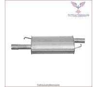 SILENZIATORE CENTRALE PER VW MULTIVAN V 2.5 TDI _ KW 128 CV 174