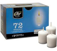 72 Candele Neironim Per Shabbat E Candele Votive In Cera Kosher Ebraiche 4 Ore