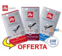 72 → Cialde ILLY Caffè Carta Filtro ESE 44 - Caffe Tostatura dal Gusto CLASSICO
