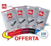 72 → Cialde ILLY Caffè Carta Filtro ESE 44 - Caffe Tostatura dal Gusto FORTE
