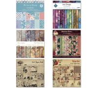 72 Fogli Di 6 Misto Modelli Sfondo Carta per Fai da Te Scrapbooking Arti E Craft