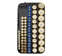 72 Fori di varie dimensioni Custodia organizer per batteria con tester per