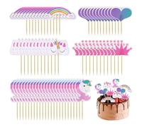 72 inserti per torte, muffin, decorazioni per muffin, decorazioni per compleanni, feste, decorazioni per torte